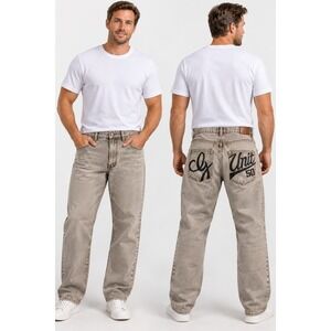 G-Unit Vintage Y2K 50 Cent Hip Hop Embroidered White Logo OG Denim Jeans Size 32